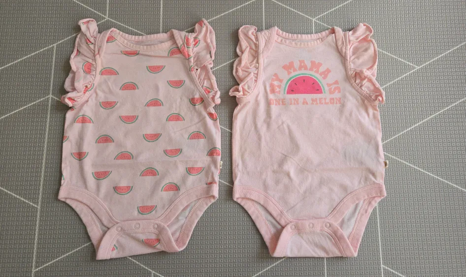 Baby Gap 3-6 Months Bodysuits (Watermelon Theme) thumbnail