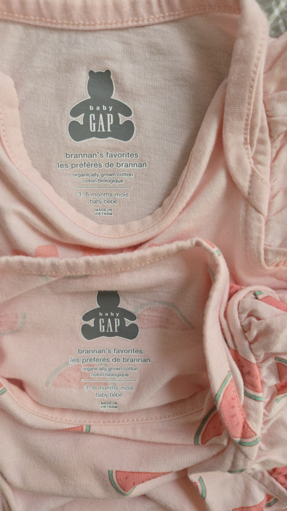 Baby Gap 3-6 Months Bodysuits (Watermelon Theme) - photo 3