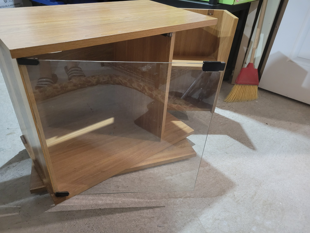 Wooden Cabinet with Glass Door - photo 2