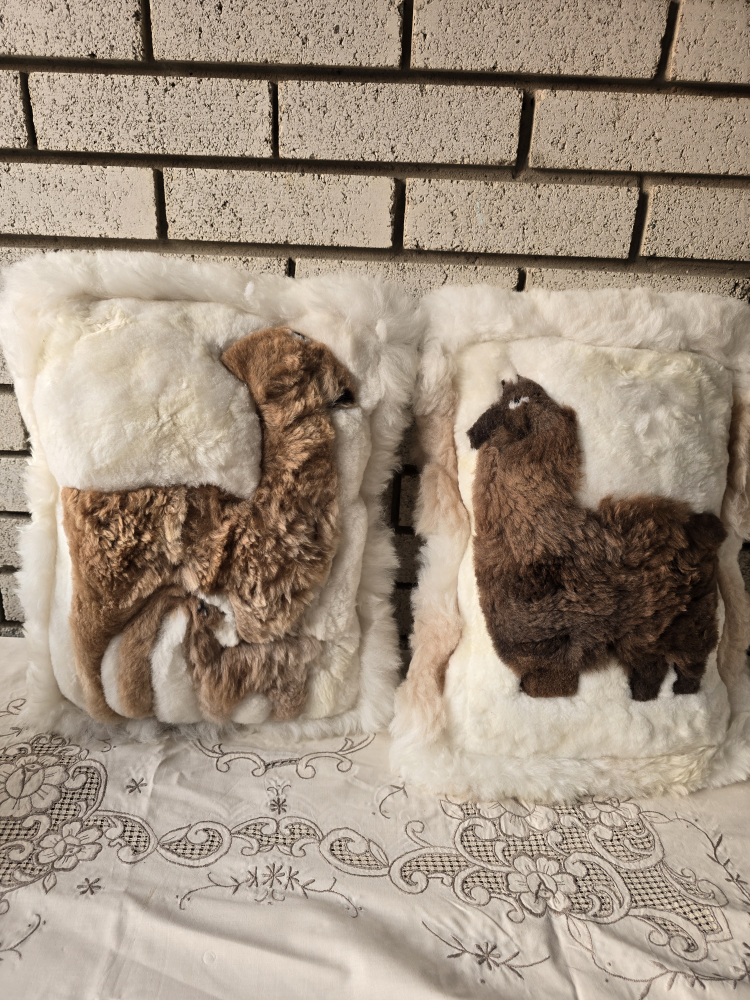 Alpaca Fur Throw Pillows