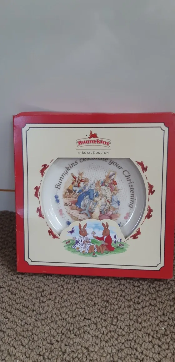 Royal Doulton Bunnykins Christening Plate image indicator(3)