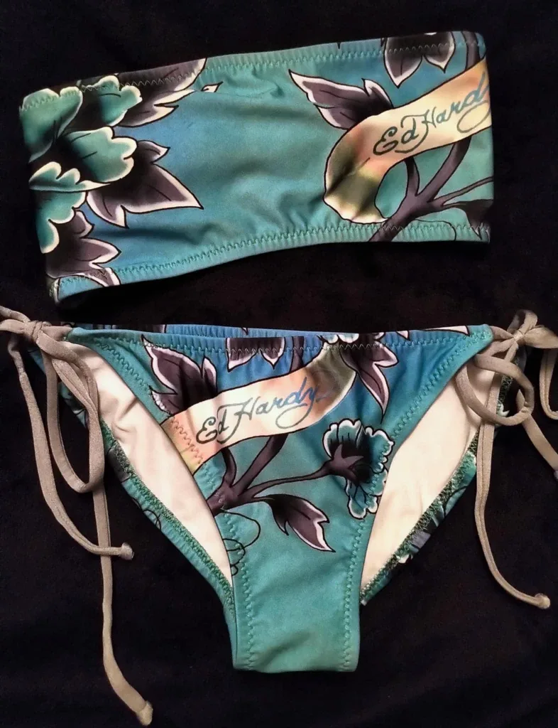Womens ED HARDY Bandeau Style Bikini thumbnail