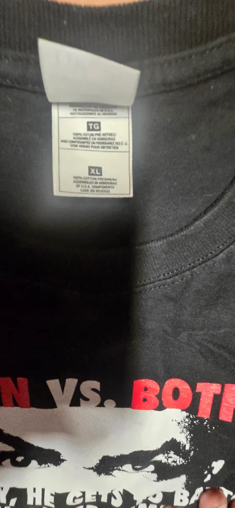 Fruit of the Loom Tyson vs Botha Black XL T-Shirt image indicator(4)