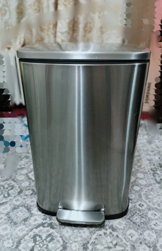Stainless Steel Step Trash Can 💛 - photo 5