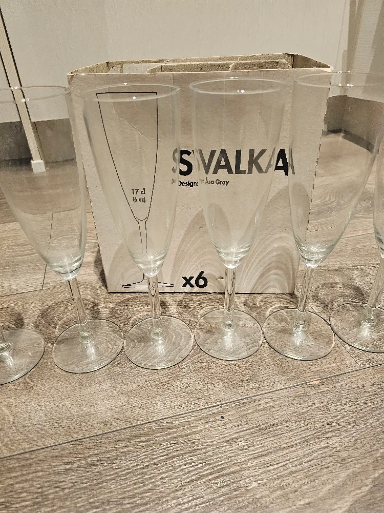 IKEA Svalka Champagne Glasses - Set of 6 image indicator(2)