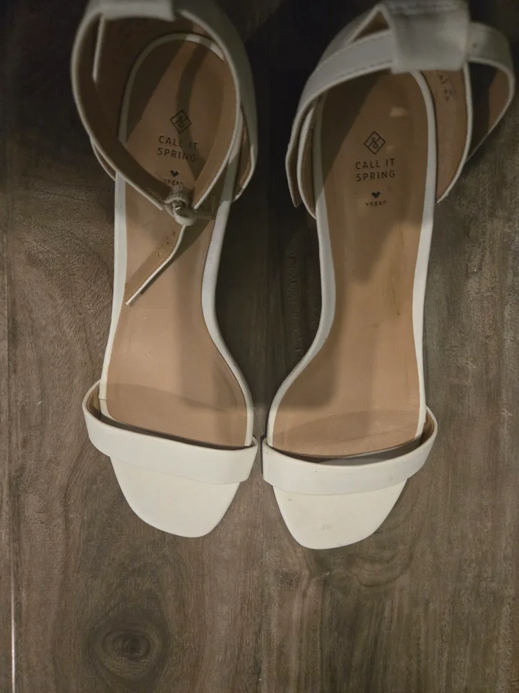 Call It Spring White Heels - Size 7 thumbnail
