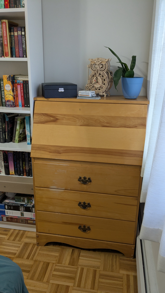 Vintage Wooden Secretary Desk