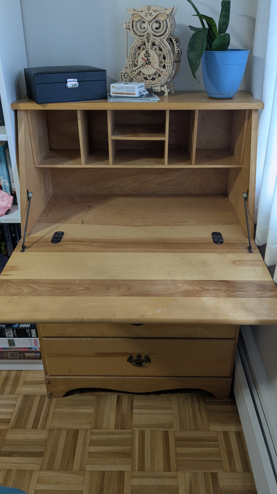 Vintage Wooden Secretary Desk - photo 3