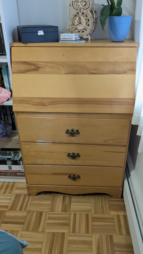 Vintage Wooden Secretary Desk - photo 4