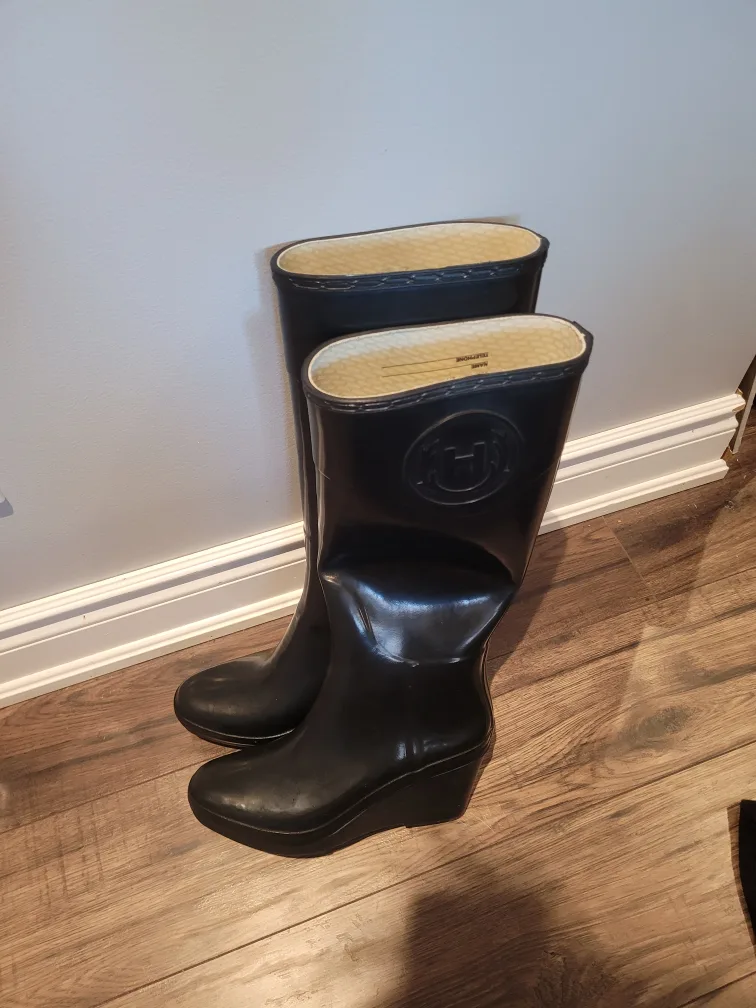 Hunter Women's Rain Boots, Black thumbnail