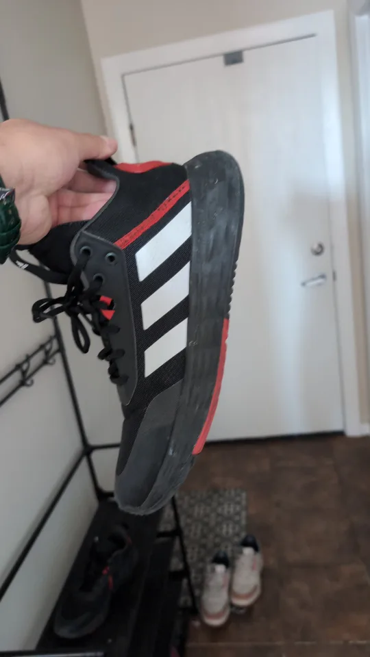 Adidas Running Shoes - Black & White thumbnail