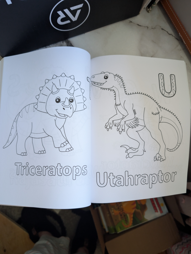 Roaring Through the Alphabet Dino Coloring Book (104 pages) - photo 3