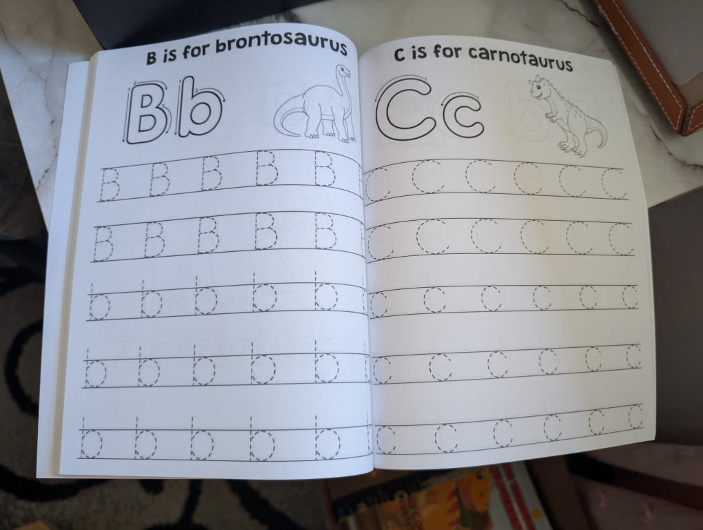 Roaring Through the Alphabet Dino Coloring Book (104 pages) - photo 4