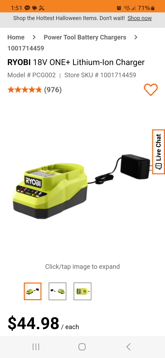 Ryobi 18V ONE+ Lithium-Ion Charger - photo 4