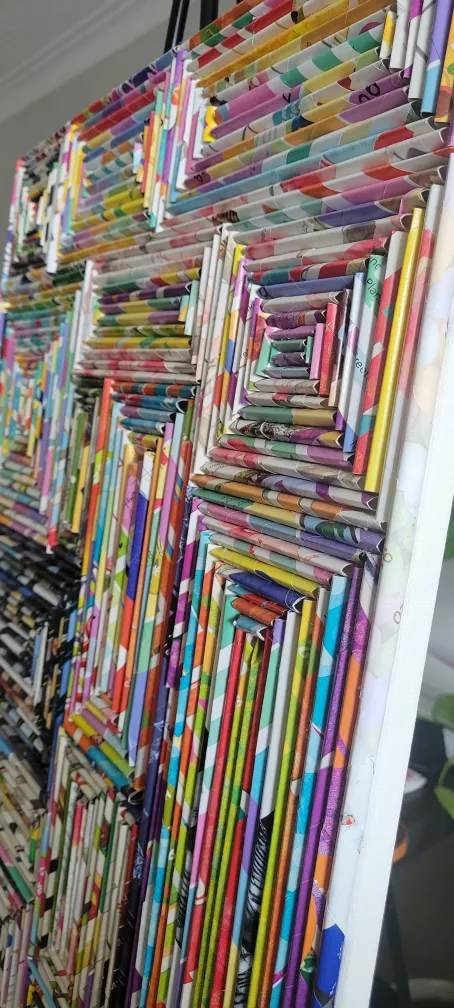 Handmade Rolled Paper Wall Art image indicator(2)