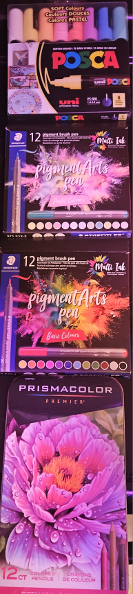 Art Supplies: Posca Markers, Staedtler & Prismacolor