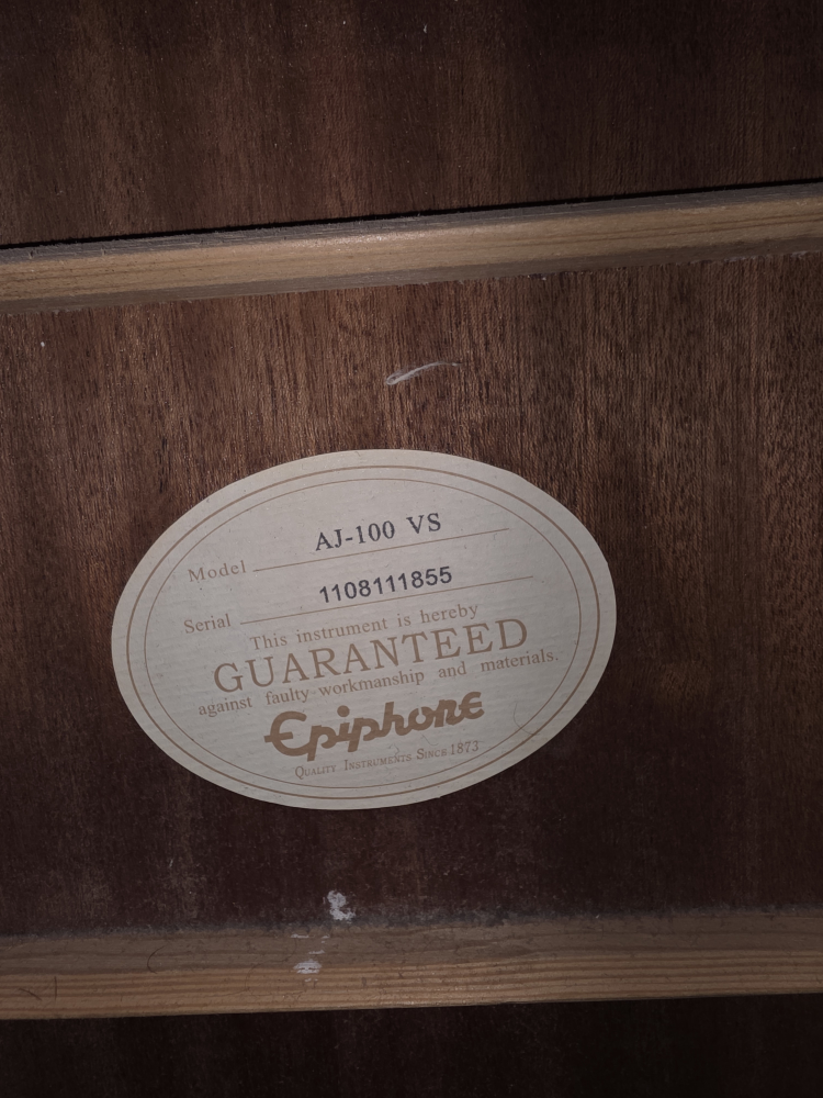 Epiphone AJ-100 VS Acoustic Guitar - photo 5