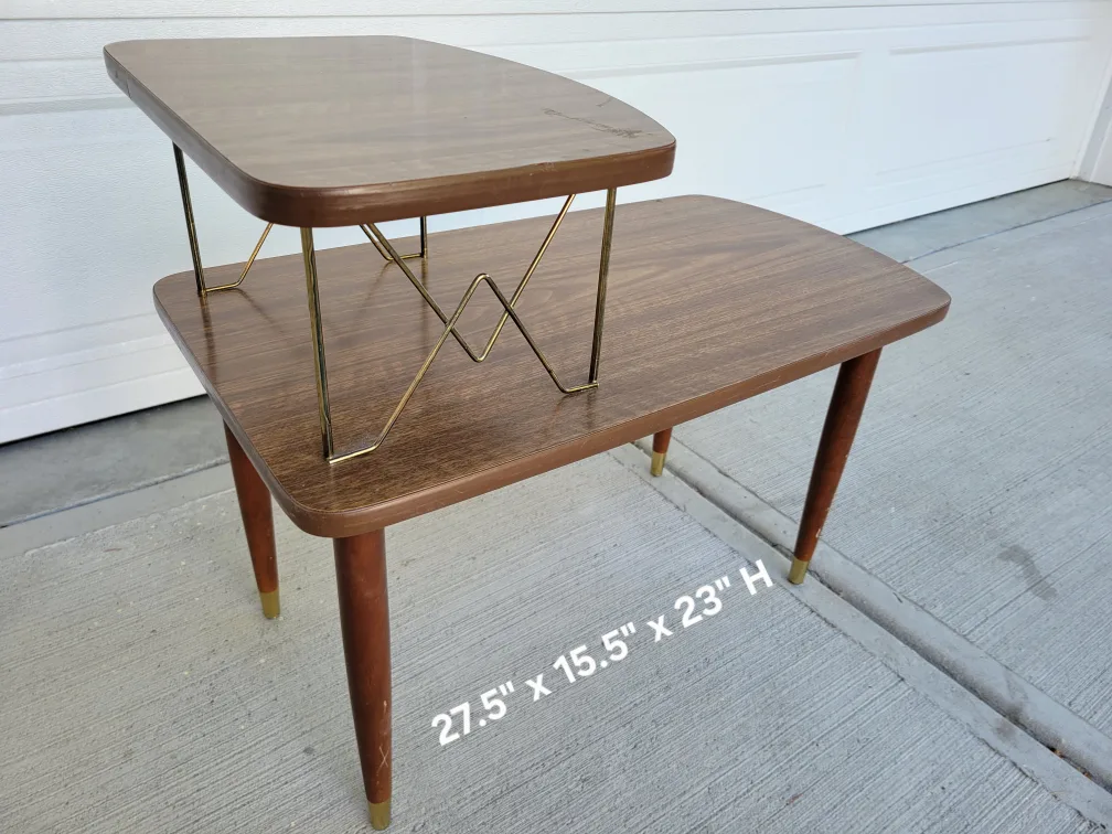Beautiful Mid-Century Step Coffee Table - Brown image indicator(3)