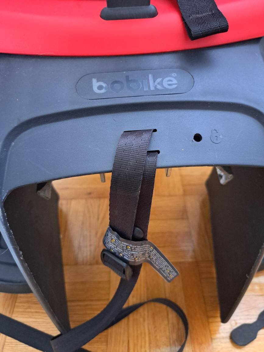 Bobike Child Bike Seat - Red & Black