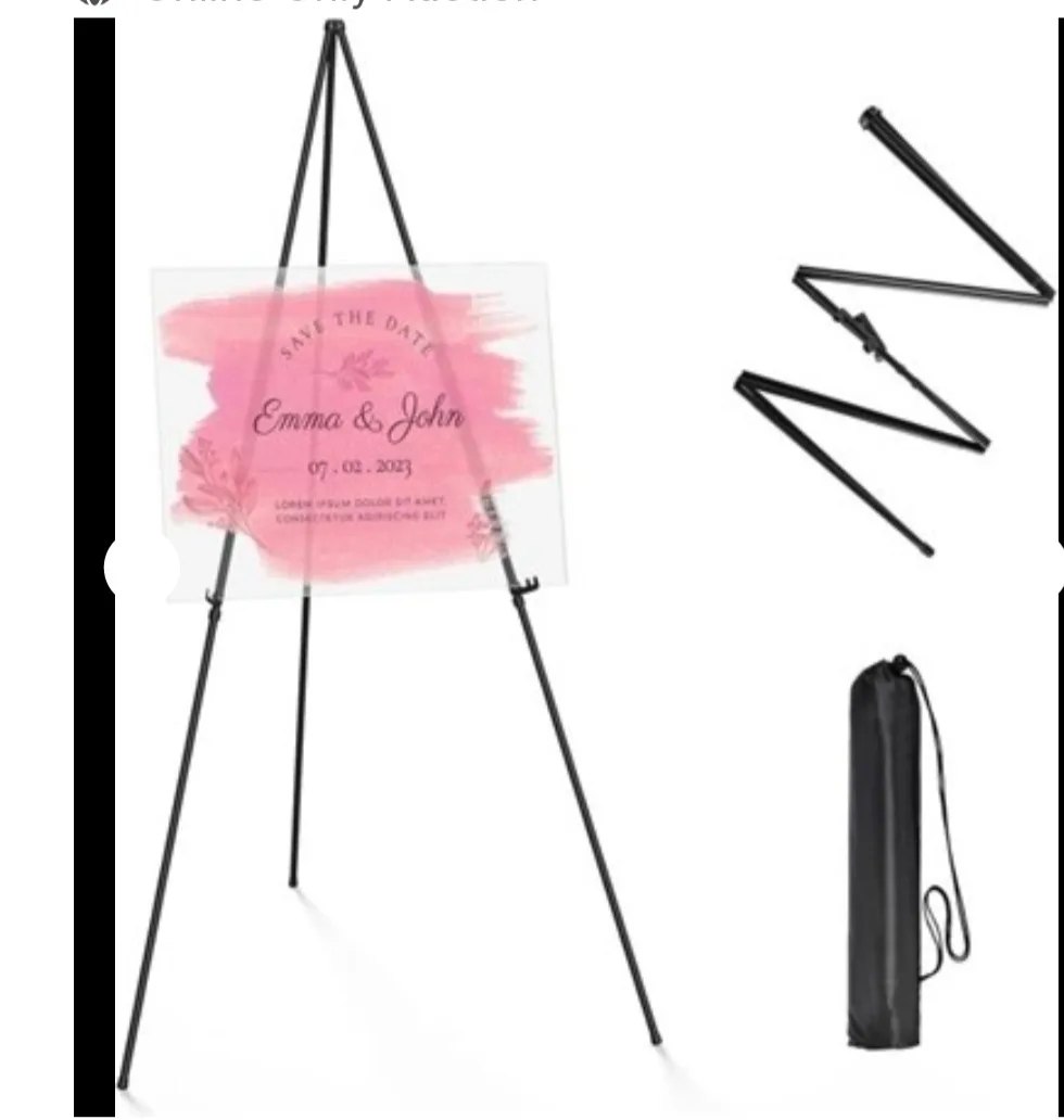 New Black Display Easel Tripod Stand – 63 inch thumbnail