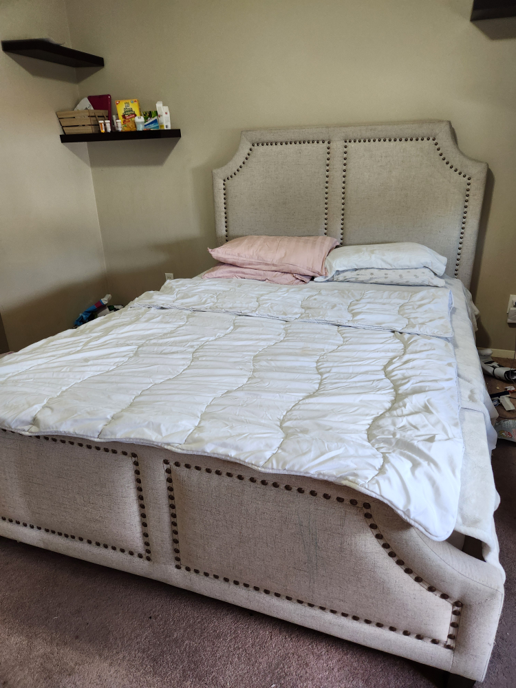 Upholstered Bed Frame with Mattress - photo 2