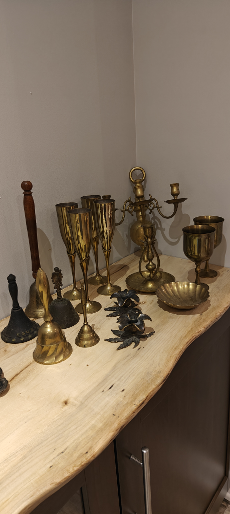 Brass Bells, Candlesticks & Goblets