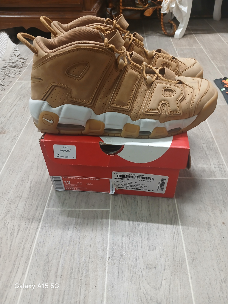 Nike Air More Uptempo '96 PRM Flax Size 13