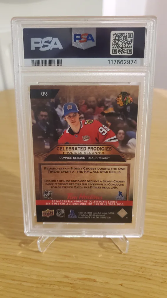 PSA 9 | Connor Bedard Celebrated Prodigies image indicator(2)