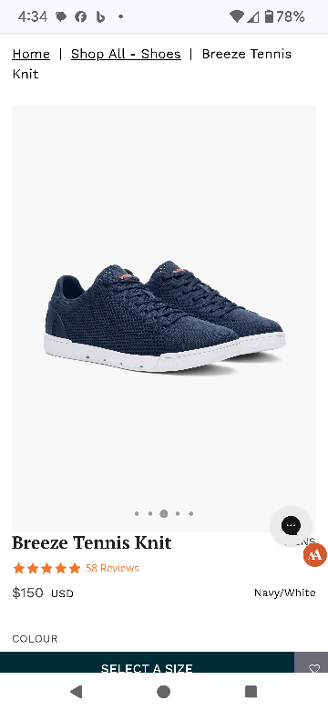 NEW SWIMS MENS 13 Breeze Tennis Knit shoes RETAIL FOR $207CDN - photo 2