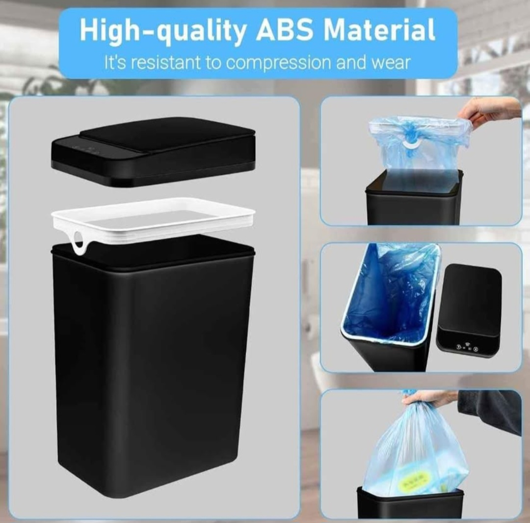 Smart Sensor Black Trash Can - 3.1 Gallon - photo 2