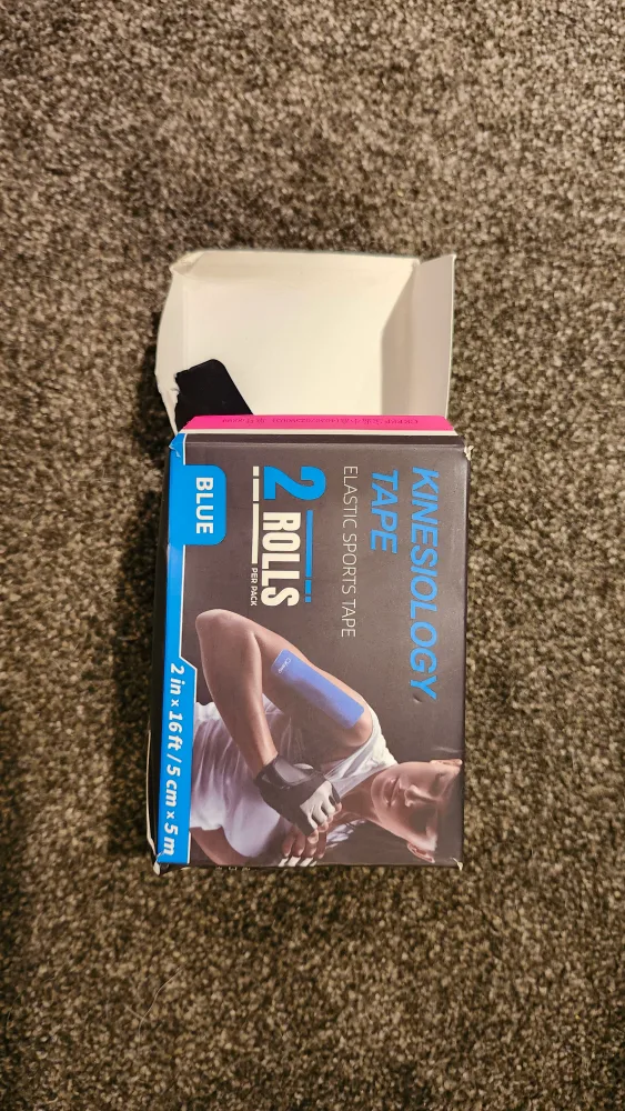 Kinesiology Tape - 2 Rolls, Blue thumbnail