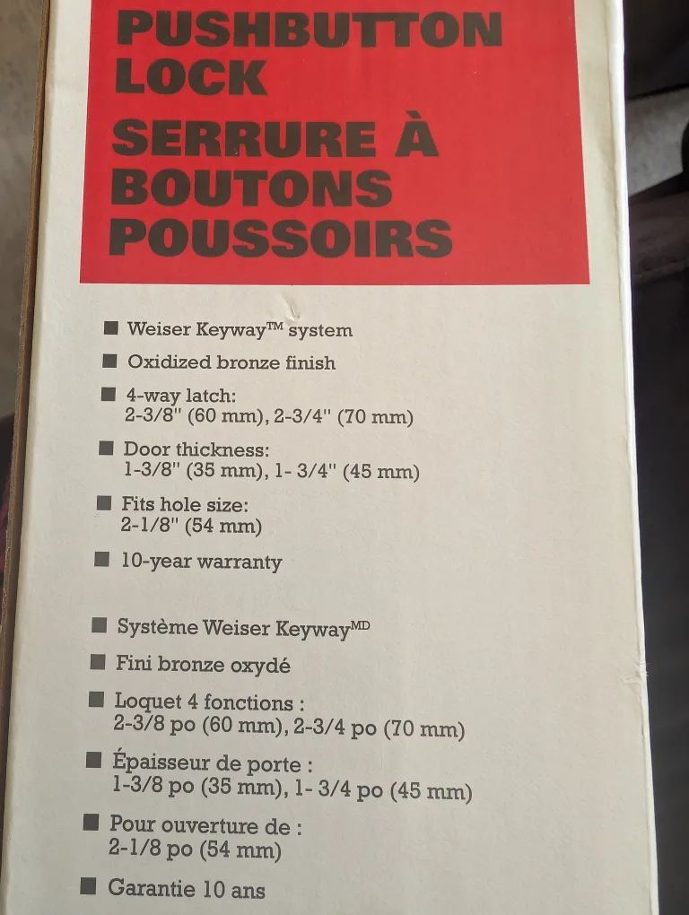 New Facto Pushbutton Lock - Keyless Entry image indicator(3)