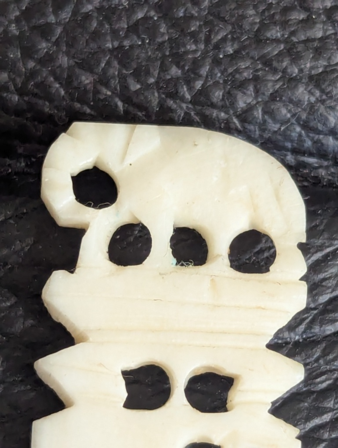 Vintage Bone Letter Opener with Elephant Design - photo 2