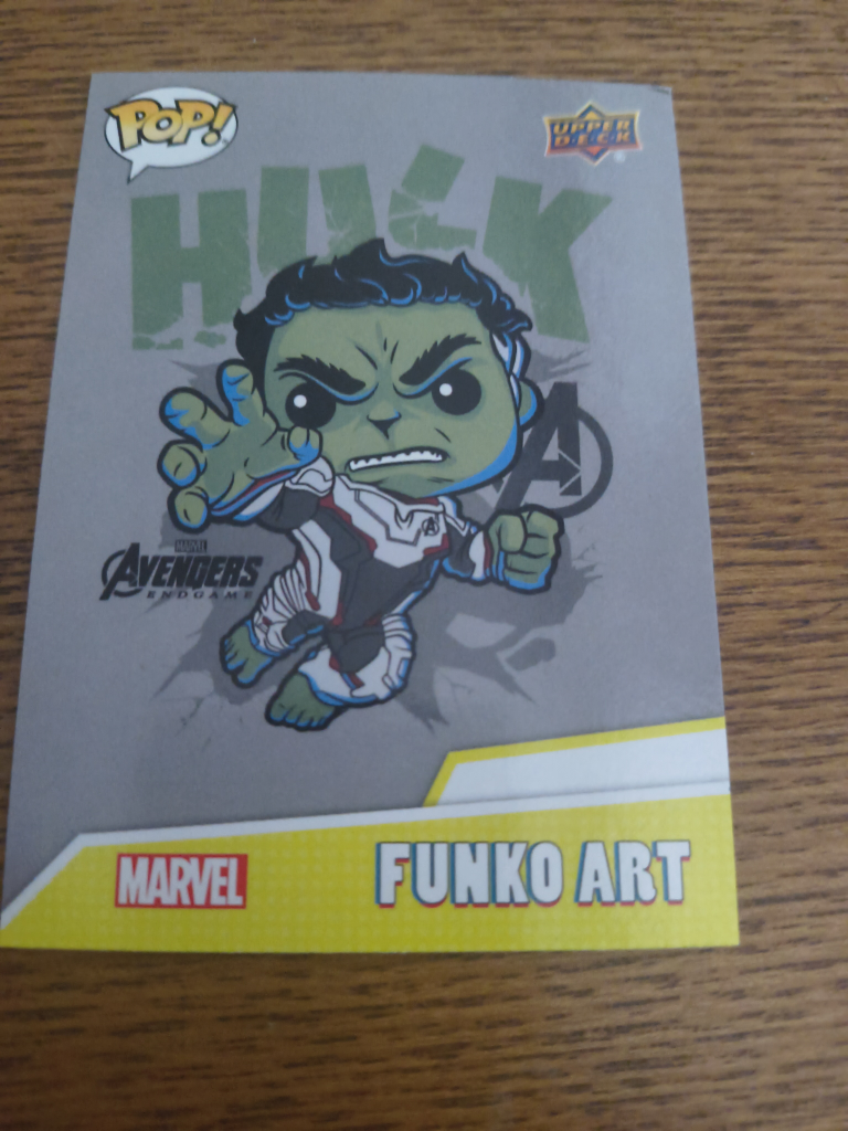 Marvel Funko Art Hulk Trading Card
