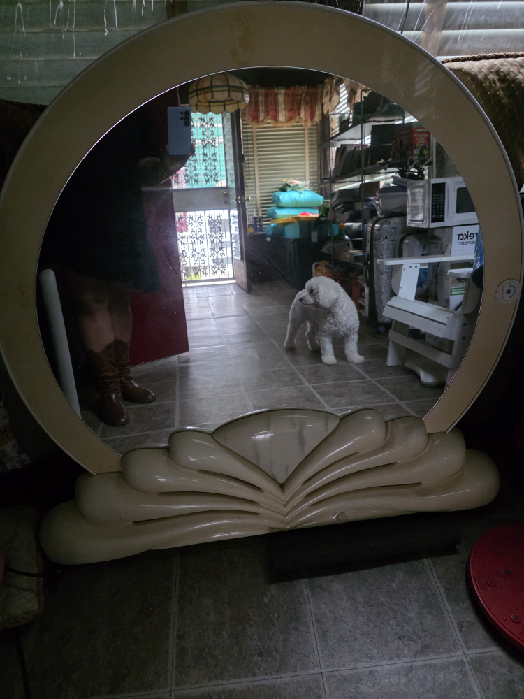 Vintage Round Vanity Mirror