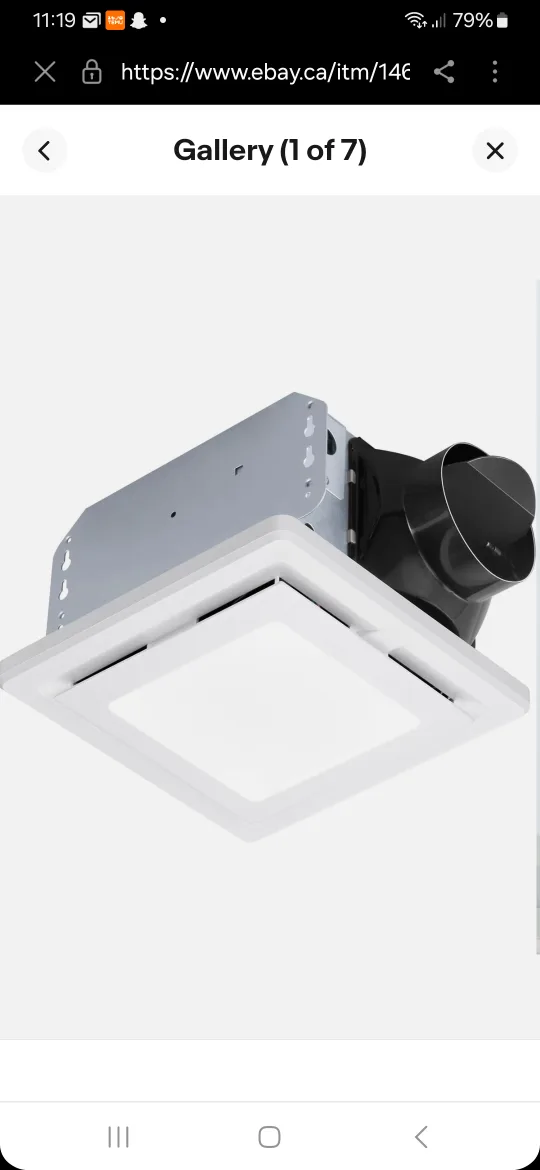 Bathroom Exhaust Fan with LED Light thumbnail