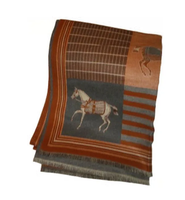 Horse Print Pashmina Shawl thumbnail