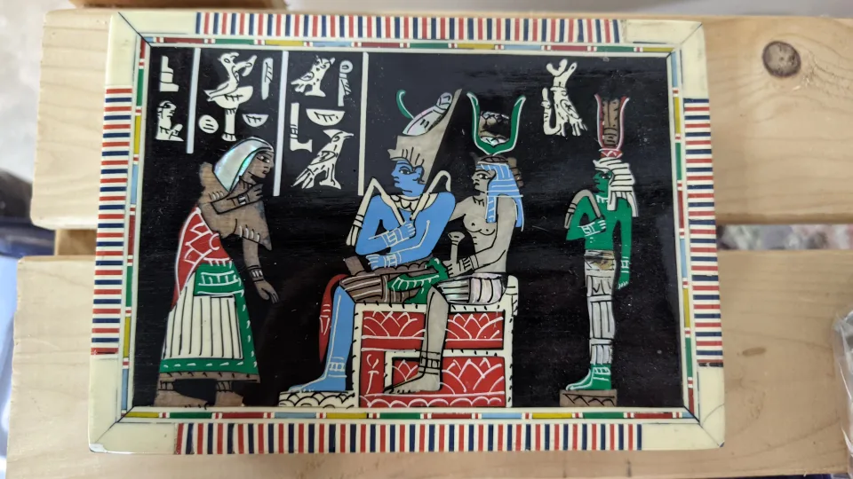 Vintage Egyptian Style Decorative Box image indicator(2)