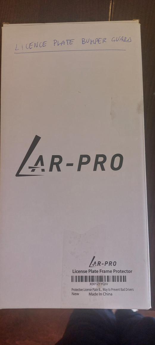 New LAR-PRO License Plate Frame Protector