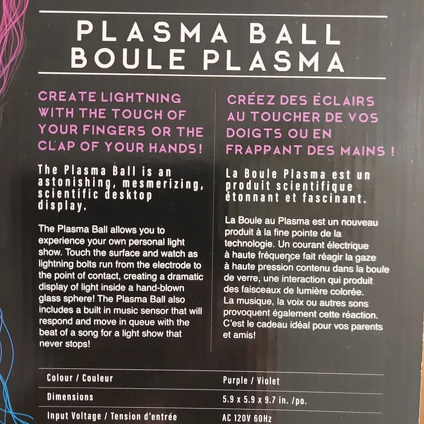As NEW - Plasma Ball Lamp image indicator(8)