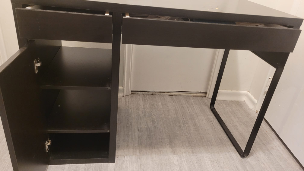 Dark Brown computer desk from Ikea - photo 2