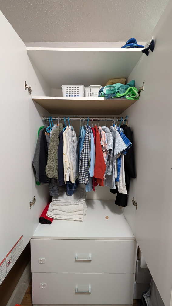White Wardrobe with Drawers - photo 4