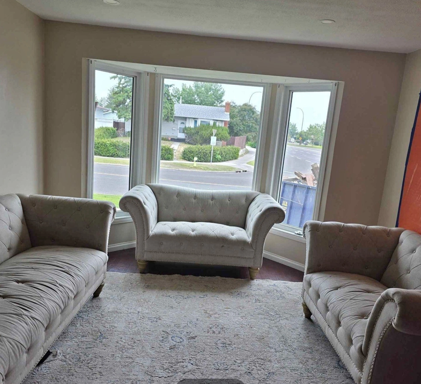 Tufted Sofa and Loveseat Set - Beige - photo 3