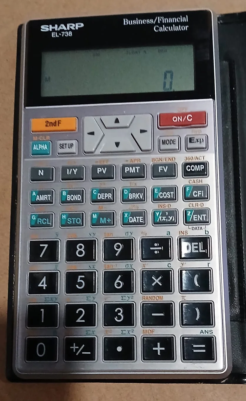 Sharp EL-738 Business/Financial Calculator thumbnail
