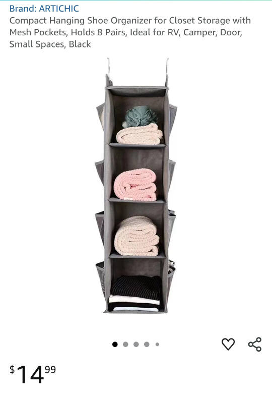 Hanging closet.