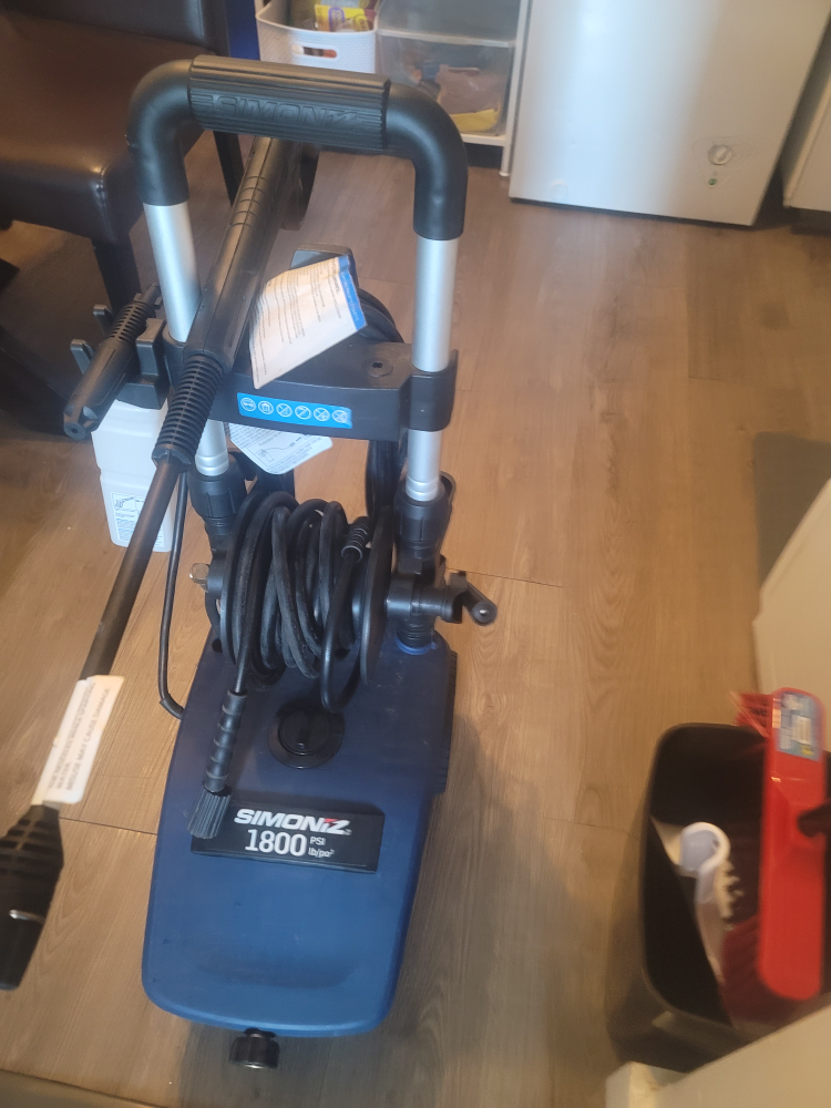 Simoniz 1800 PSI Electric Pressure Washer
