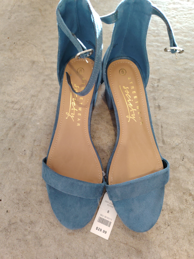 Streetwear Society Blue Heels - Size 8