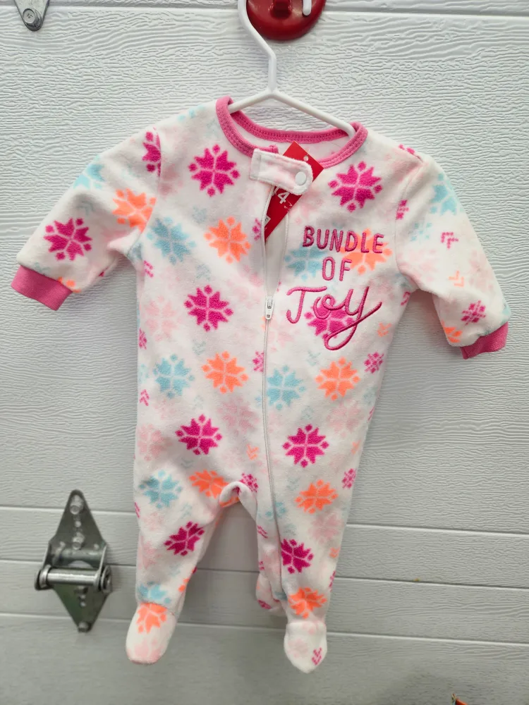 New Joe Fresh 0-3m Baby Fleece Sleeper thumbnail