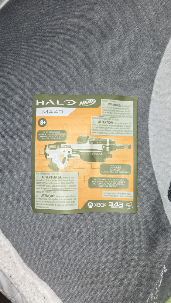 Nerf Halo MA40 Blaster + Accessories - photo 3