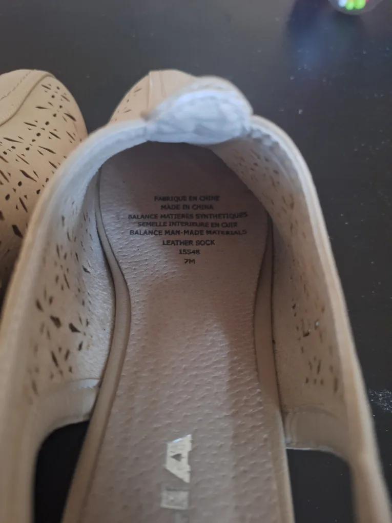 ALIA Beige Slingback Shoes - Size 7M image indicator(3)